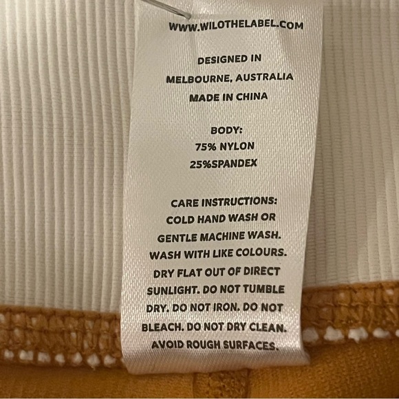 Willow the Label Goldenrod Athletic Shorts, 5” inseam, size Large - Picture 5 of 7
